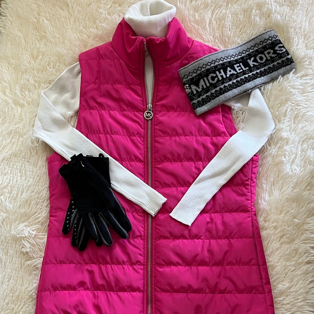 Michael Kors Quilted Zip Vest NWT - Picture 3 of 12